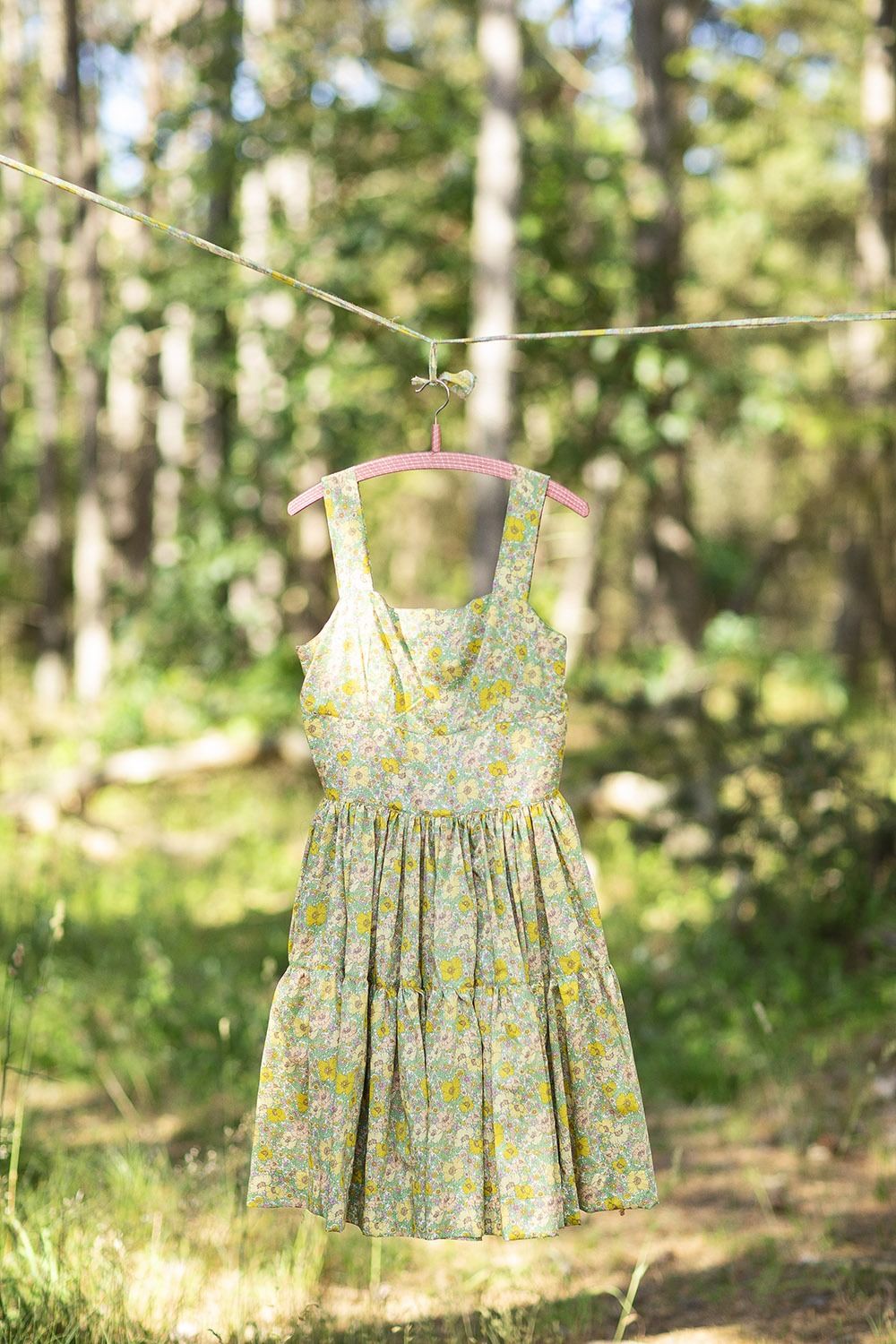 Visne fedme Thorny september20 kjole i liberty meadow song bomuld | vintage inspireret